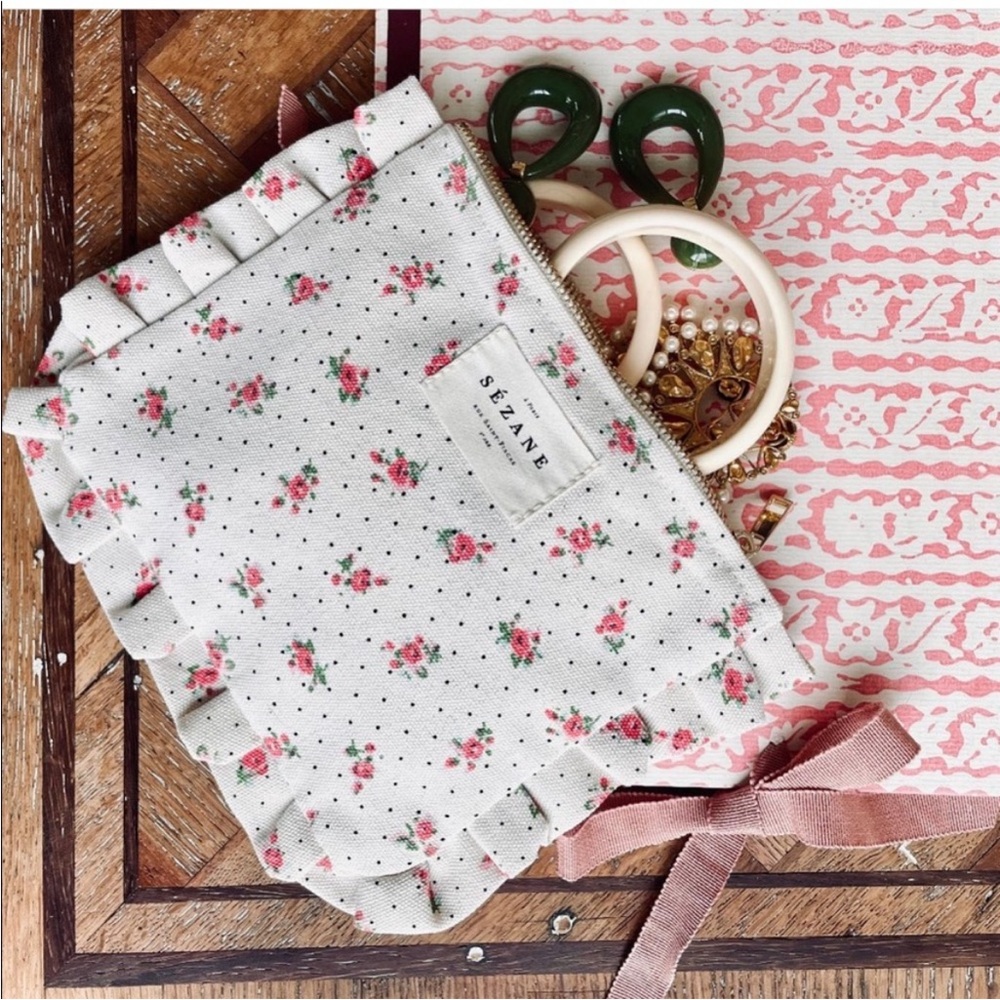 Floral Sezane Pouch